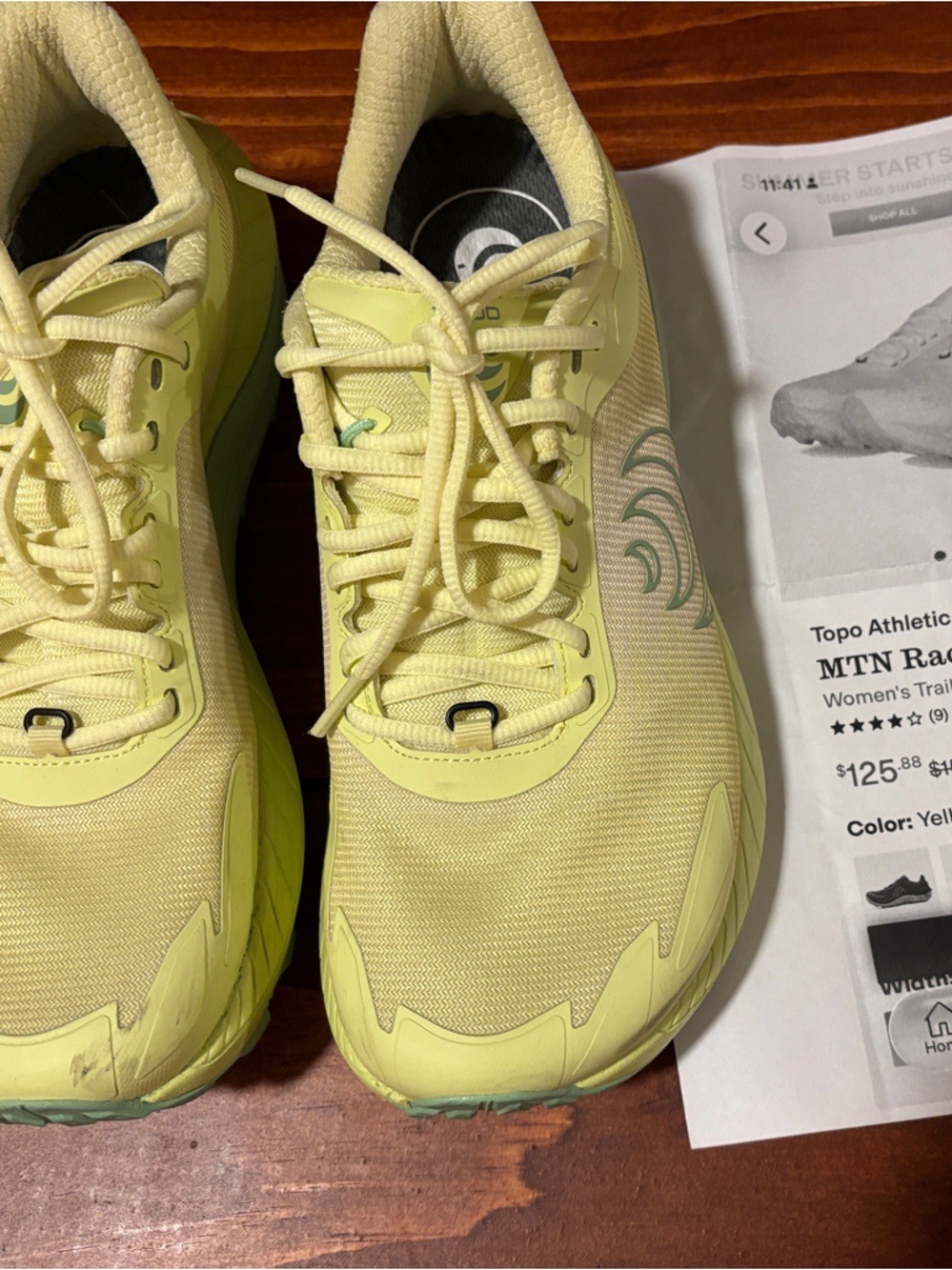 Topo Athletic Women's MTN Racer 2 Sneakers — Yellow